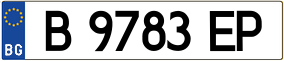 Trailer License Plate